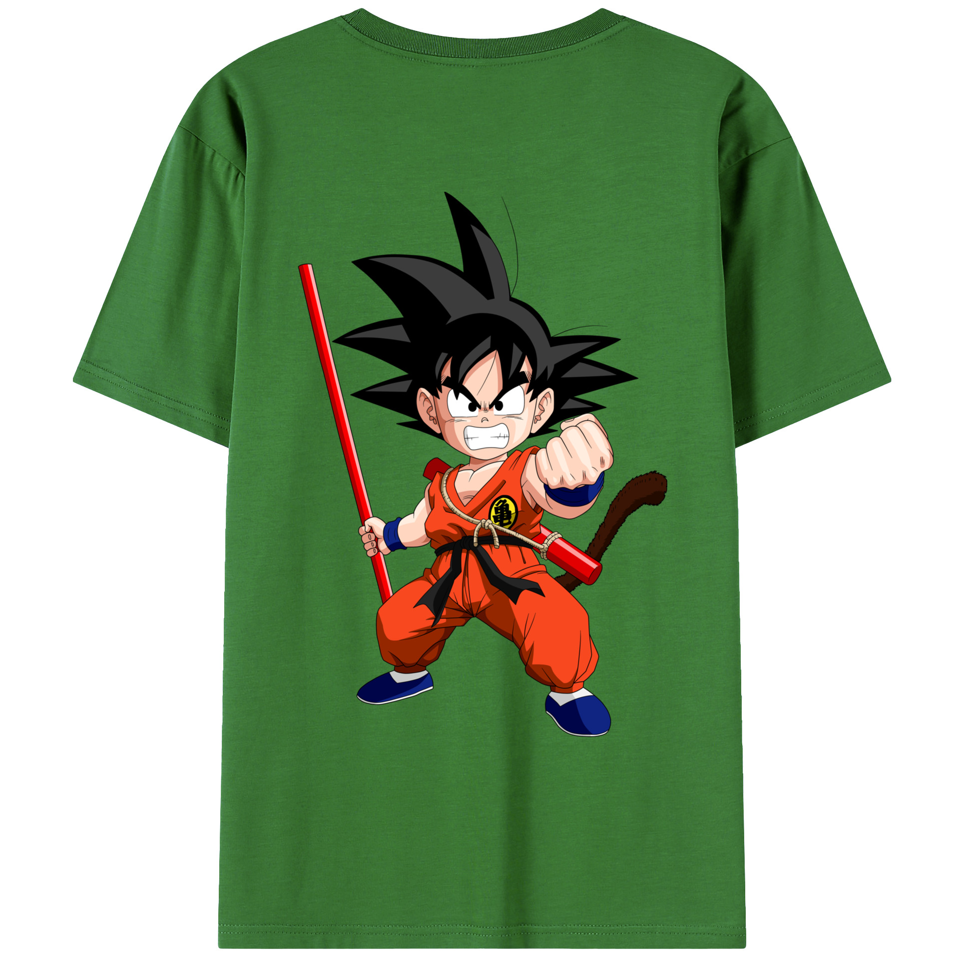 （画像用） ドラゴンボール 孫悟空（そん ごくう）Son Goku カカロット DRAGON BALL Kakarotto レディース半袖Tシャツ(バックプリント)